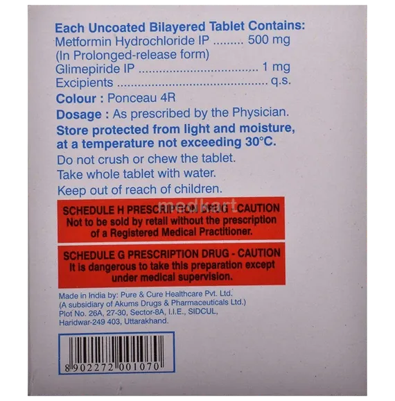 k glim m 1mg tablet 15's